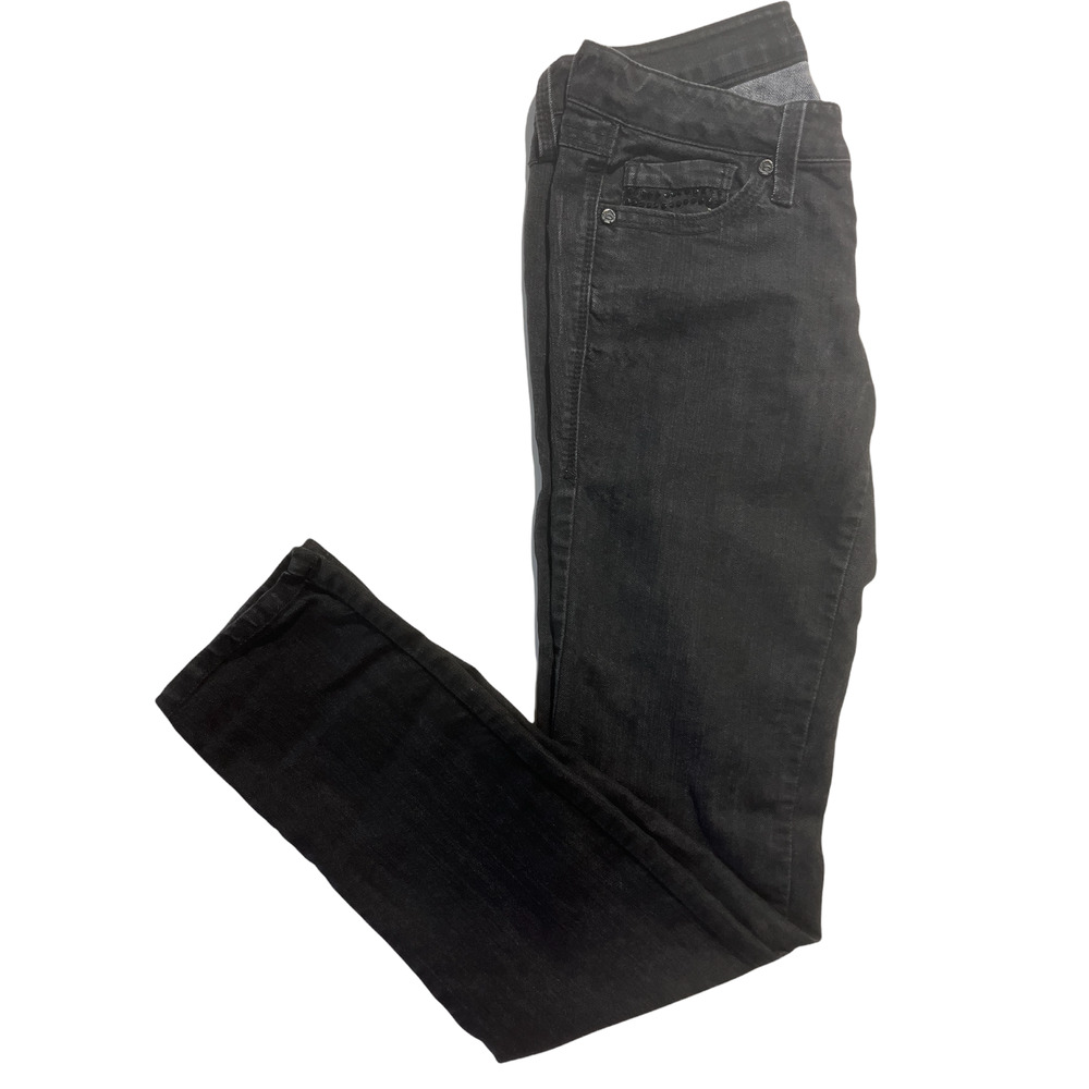 Bebe Jeans with rhinestone pockets